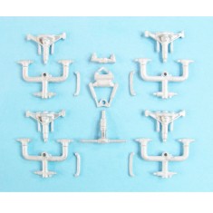 1/144 C-5B Galaxy Landing Gear for Roden kits (white metal)