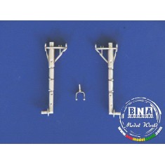 1/32 Grumman F6F Hellcat Landing Gear (White Metal) for Hasegawa kit