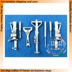 1/32 F-4 Phantom II Landing Gear (White Metal) for Revell kit