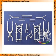1/32 Sturmovik IL-2 Landing Gear (White Metal) for HobbyBoss kit