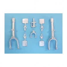 1/32 Ju 87 Stuka Landing Gear for Trumpeter kits (white metal)