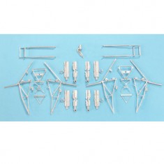 1/32 De Havilland Mosquito Landing Gear for Tamiya kits (white metal)