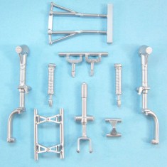 1/32 Yakovlev Yak-3 Landing Gear for Special Hobby kits (white metal)