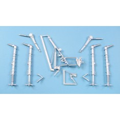 1/32 Fw 190A-4/8 Landing Gear for Zoukei-Mura kits (white metal)