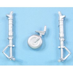 1/32 Bf 109G-4/6/10/14 Landing Gear for Hasegawa kit (white metal)