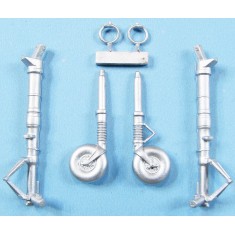 1/32 Bf 109F-2/4, G-2 Landing Gear for Hasegawa kit (white metal)