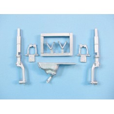 1/32 P-51B/C Mustang Landing Gear for Eduard (White Metal)