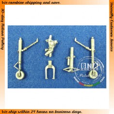 1/48 AV-8B,GR Mk.7 Harrier Landing Gear (White Metal) for Hasegawa/Revell AG