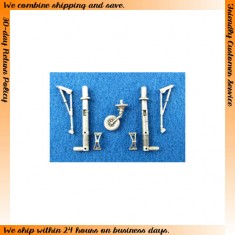 1/48 Hs 129 Landing Gear (White Metal) for Hasegawa/Revell kit