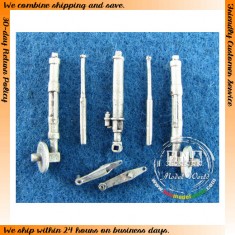1/48 MiG-21 Fishbed Landing Gear (White Metal) for Academy kit