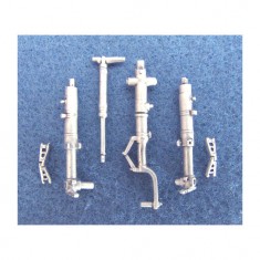 1/48 Me 262 A-la/U4 Landing Gear for Hobby Boss kits (white metal)