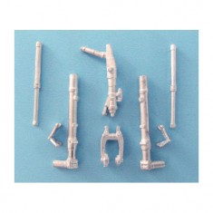 1/48 MiG-21 Landing Gear for Eduard kits (white metal)