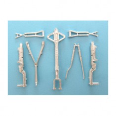 1/48 F3H Demon Landing Gear for Hobby Boss kits (white metal)