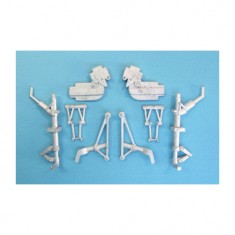 1/48 F4U Corsair Landing Gear & Wing Supt. for Hobby Boss kits (white metal)