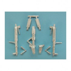 1/48 He 162 Salamander Landing Gear for Tamiya kits (white metal)