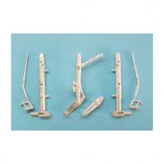 1/48 MiG-21/J-7B Landing Gear for Trumpeter kits (white metal)