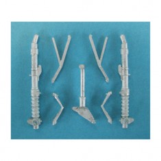 1/48 Me 410 Landing Gear for Meng Models (white metal)