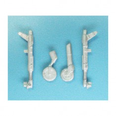 1/48 Spitfire PR.XlX Landing Gear for Airfix kits (white metal)