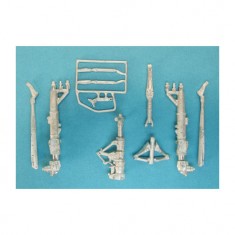 1/48 A-6 Intruder Landing Gear for Hobby Boss kits (white metal)