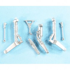 1/48 Su-11 Fishpot Landing Gear for Trumpeter kits (white metal)