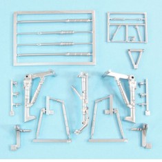 1/48 Su-24 Fencer Landing Gear for Trumpeter kits (white metal)