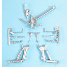 1/48 F/A-18A/B/C/D Hornet Landing Gear for Kinetic kits (white metal)