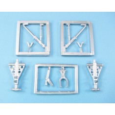 1/48 Westland Sea King HAS.1/5, HU.5  Landing Gear for Airfix kit (white metal)