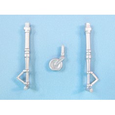 1/48 Messerschmitt Bf 109E-1/E-3/E-4/E-7 Landing Gear for Airfix (white metal)