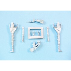 1/48 F6F-3/5/5N Hellcat Mk.I/II Main Landing Gear for Eduard (White Metal)
