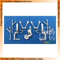 1/72 C-46 Commando Landing Gear (White Metal) for William Brothers