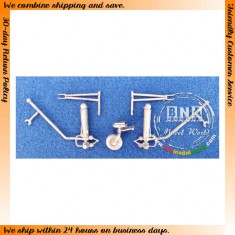 1/72 B-17 Flying Fortress Landing Gear (White Metal) for Hasegawa kit