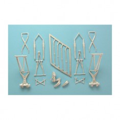 1/72 Fw 200 Condor Landing Gear for Revell kits (white metal)