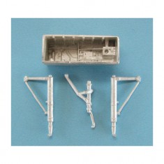 1/72 F-102 Landing Gear & Nose Bay for Meng Models (white metal)