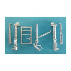 1/72 Russian T-50 PAK-FA Landing Gear for Hobby Boss kits (white metal)