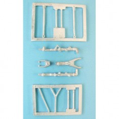 1/72 Mirage lll/V Landing Gear for PJ Productions kits (white metal)