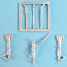 1/72 Eurofighter Landing Gear for Hasegawa kits (white metal)