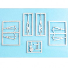 1/72 Fw 189A-1/2 Landing Gear for ICM kits (white metal)