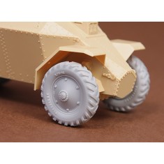 1/35 39M Csaba Armoured Car Wheels Set (Firestone) for Hobby Boss kit (Resin)