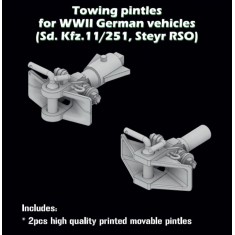 1/35 Towing Pintles for WW II German Vehicles (Sd.Kfz 11/251, RSO)