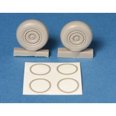 1/48 Dornier Do 217 Main Wheels (2pcs) &Paint Mask for Revell/Monogram kit