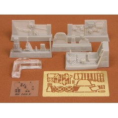 1/48 Messerschmitt Bf-109 F-2/F-4 Cockpit Set for Hasegawa kit
