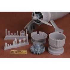 1/48 Westland Lysander Mk.I/III Engine and Cowling set for Airfix kits