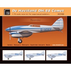 1/72 De Havilland DH.88 Comet "Australia" (Full Resin kit w/Photoetch & Decals)