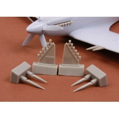 1/72 Supermarine Spitfire F Mk. 22 Exhaust + Gun Barrels for Airfix kit