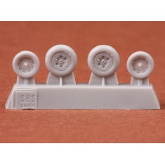 1/72 Folland Gnat T.1 Wheels Set for Airfix kit (4 Resin Wheels)