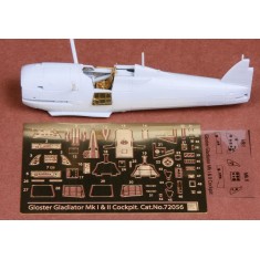 1/72 Gloster Gladiator Mk.I/Mk.II Cockpit set for Airfix kits
