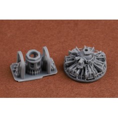1/72 F4F-4 Wildcat Engine and Exhaust Set for Arma Hobby Kit