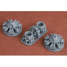 1/72 B-25 Mitchell Engine Detail Set for Hasegawa Kit