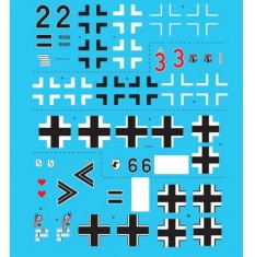 1/72 Messerschmitt Bf 109/HA-1112 1990s Airshow Star Decals