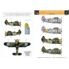 1/48 WWII Finnish Air Force Polikarpov I-153 Chaika Decals for ICM kit